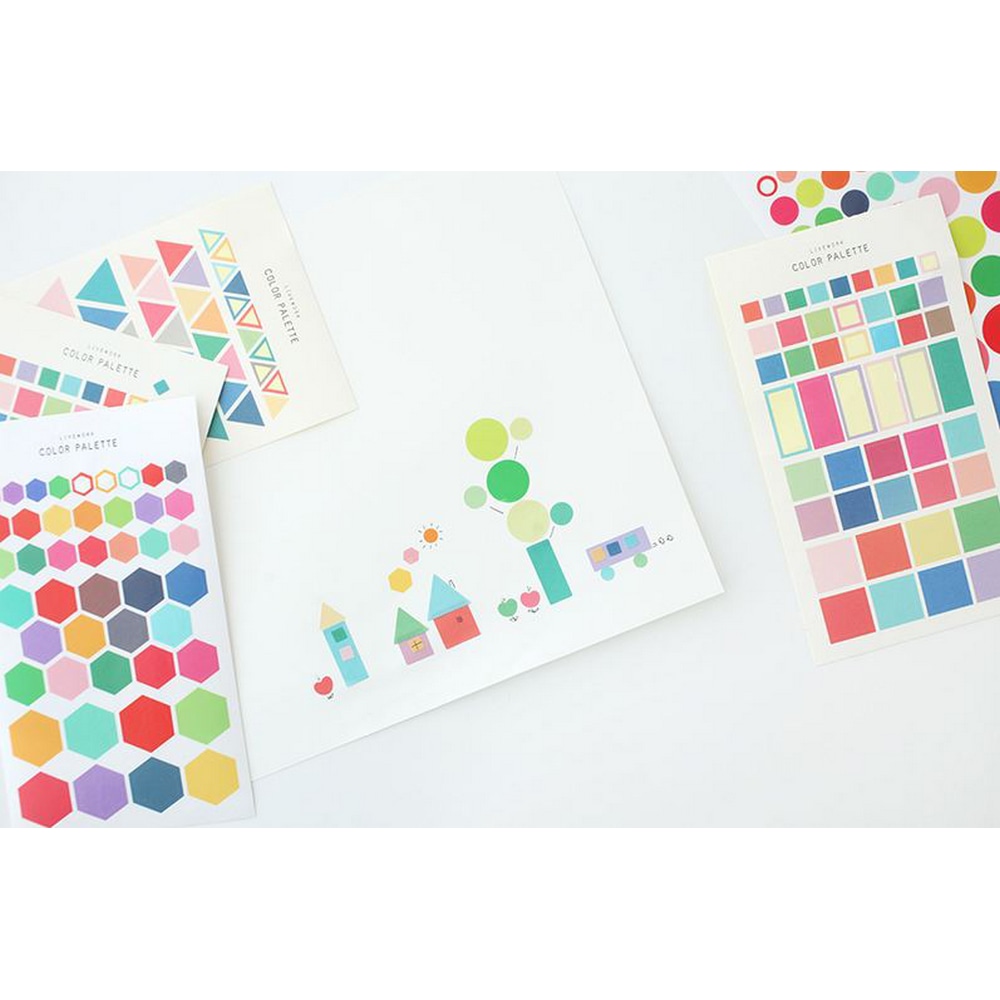 Color Palette Sticker von Liveworkin verschiedenen Formen.
