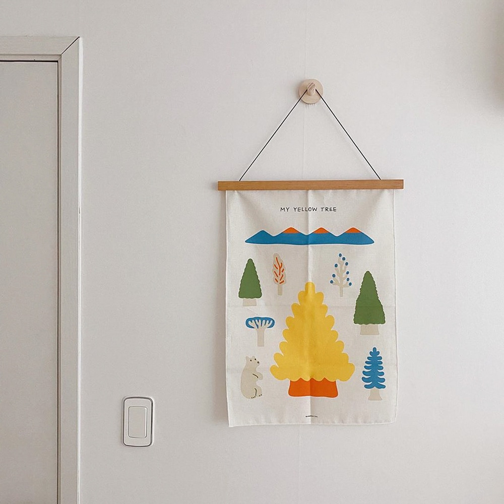 Fabric Poster - My Yellow tree Blue – Bild 4