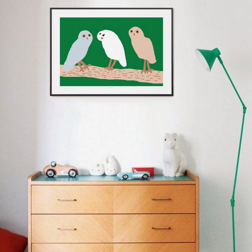 ArtPrint - Hello Owl Green – Bild 2