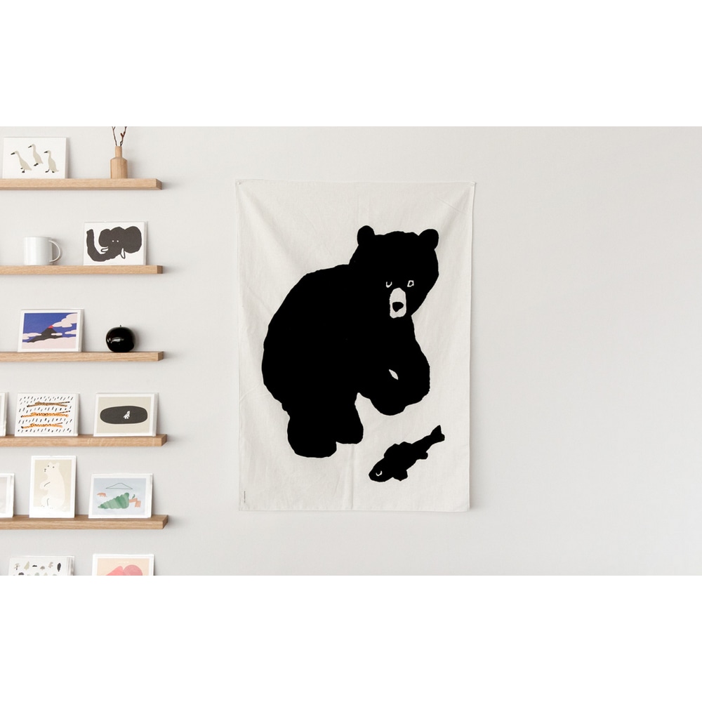 Fabric Poster - Black Bear – Bild 3