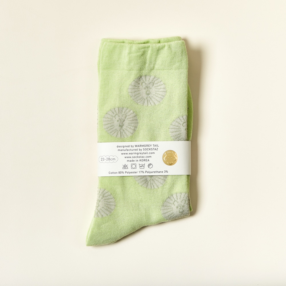 Warmgreytail x Sockstaz Socken Lion Mint.