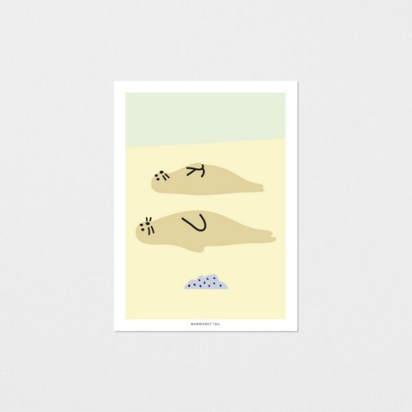 Postkarte - Seal Friends