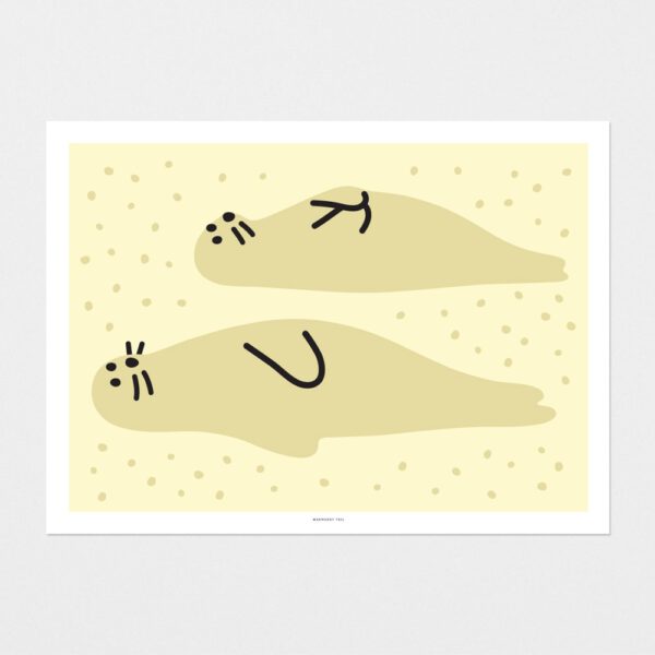 Postkarte - Seal Friends Landscape