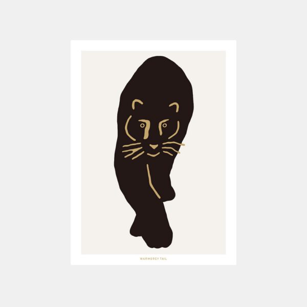 Postkarte - Black Leopard