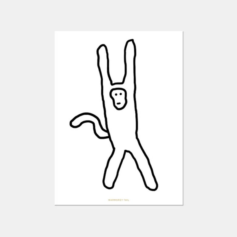 Postkarte - Monkey