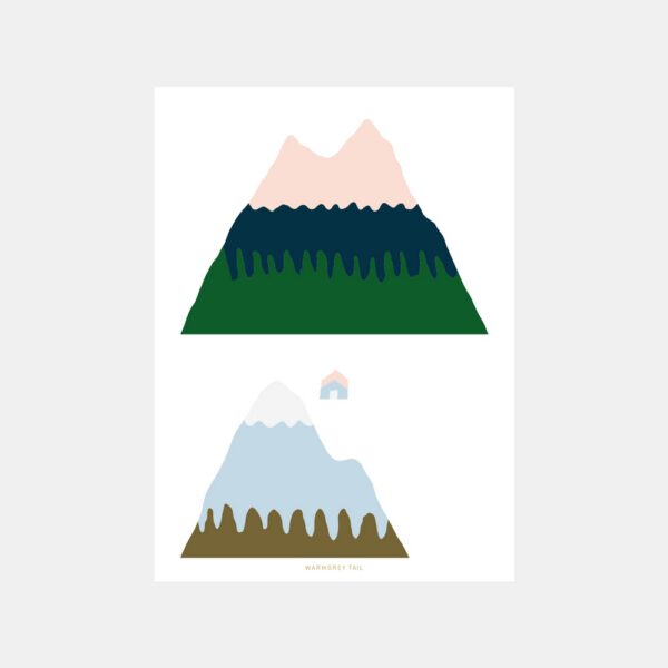Postkarte - Pink Mountain