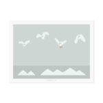 Postkarte - Flying Seagulls