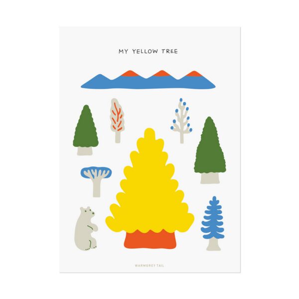 Postkarte - My Yellow Tree
