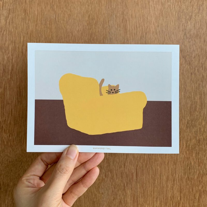 Postkarte - Armchair Yellow