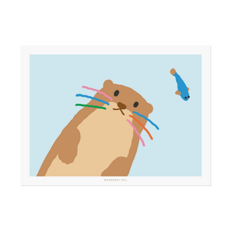 Postkarte - Otter