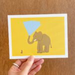 Postkarte - Elephant Shower