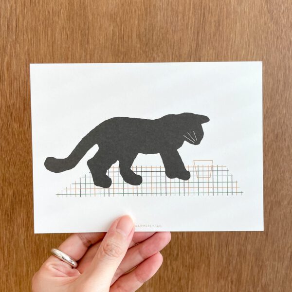 Postkarte - Black Cat