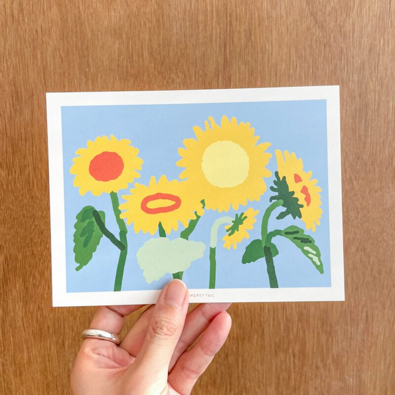 Postkarte - Sunflower