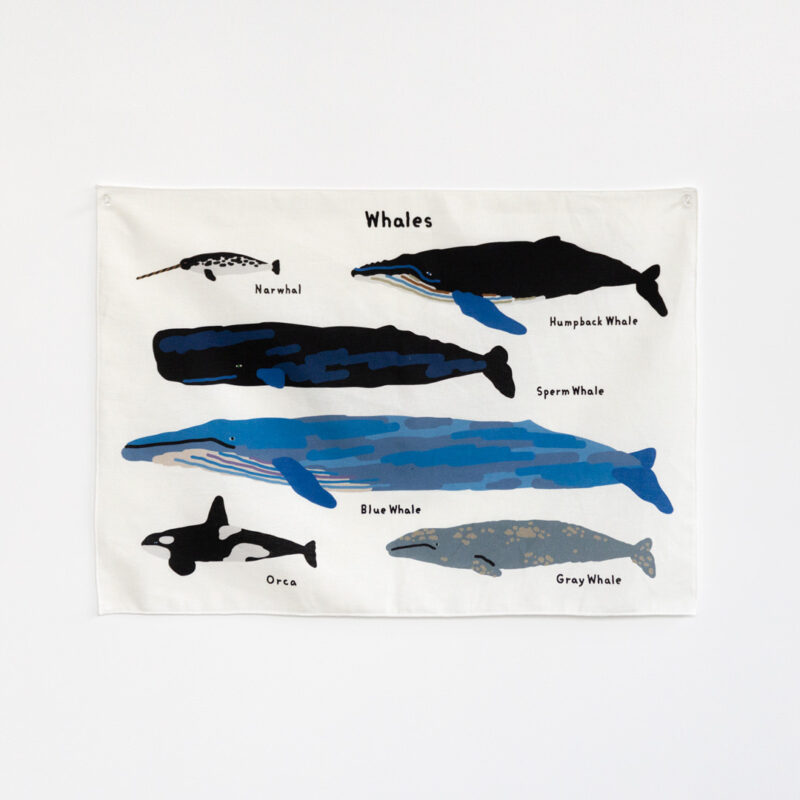 Fabric Poster - Whales