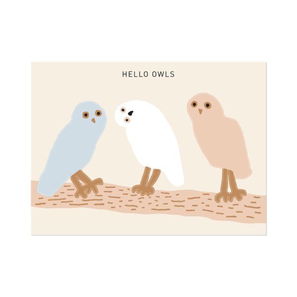 Sticker - Owls Grey