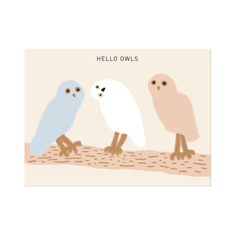 Sticker - Owls Grey