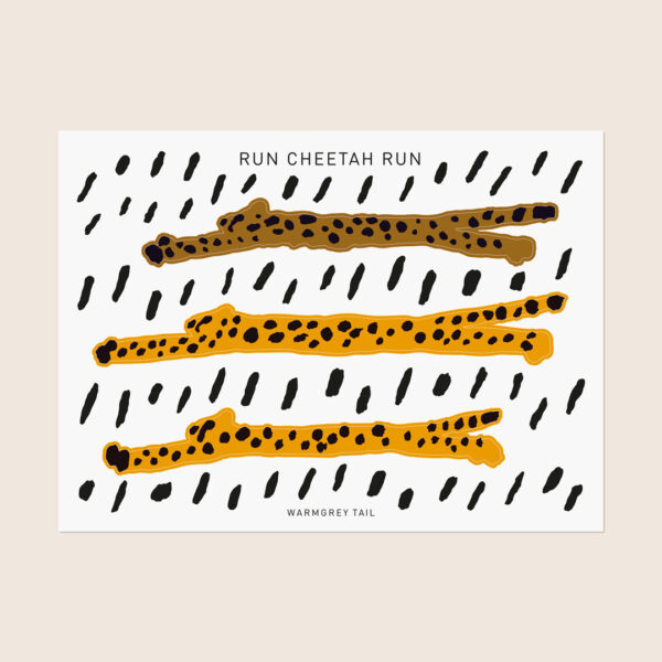 Sticker - Run Cheetah Run