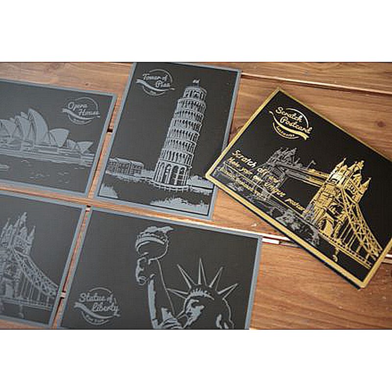 Scratch Postkarten Set - Ver.1