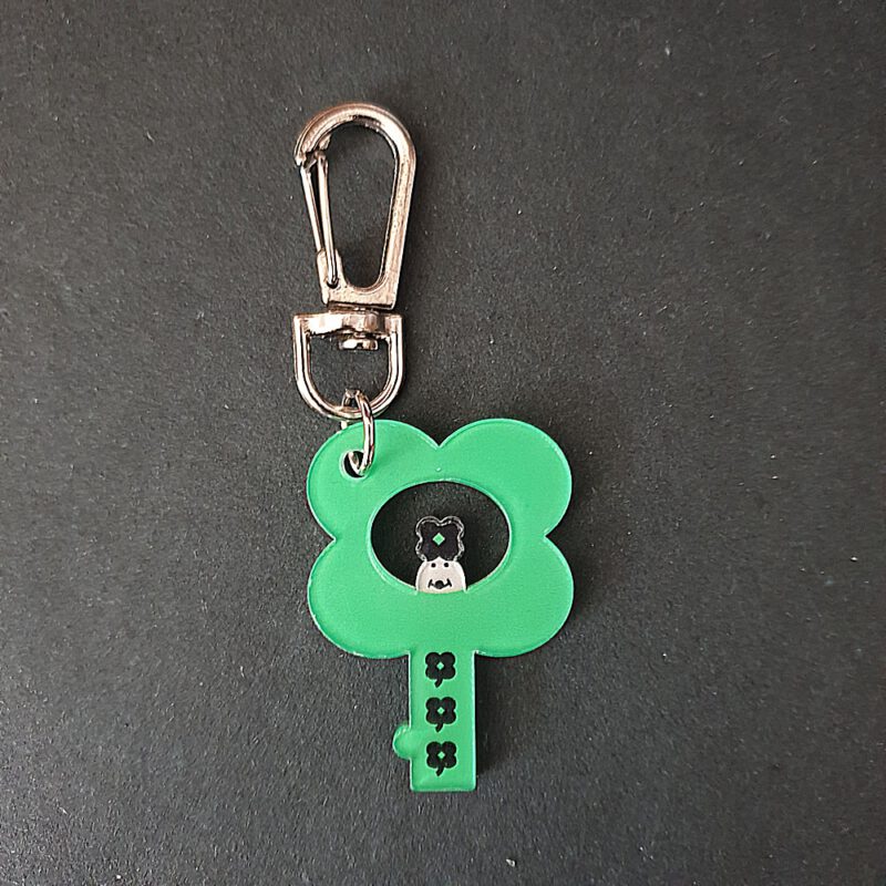 Acrylic Keyring - Clover