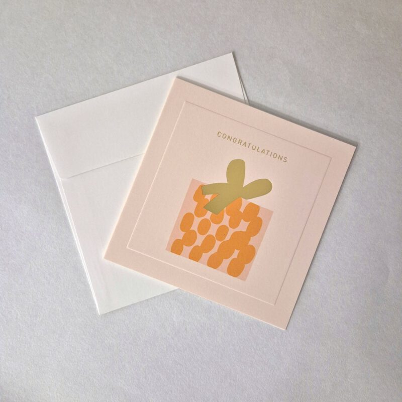 Grußkarte - Congratulations Orange