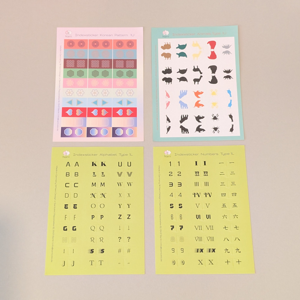 Indexsticker Set A – Bild 2