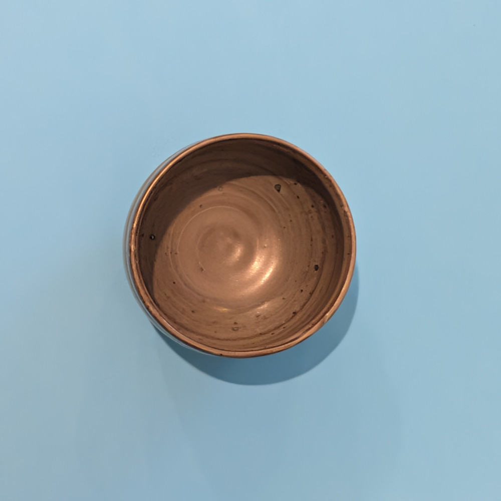 Schoene runde Oeffnung des Makgeolli Cups.