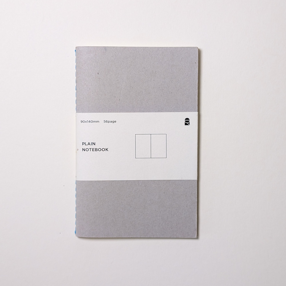 Easy Notebook Cloud Plain, blanko, mit Produktinfo auf weisser Banderole, 90x140mm, 56 Seiten.